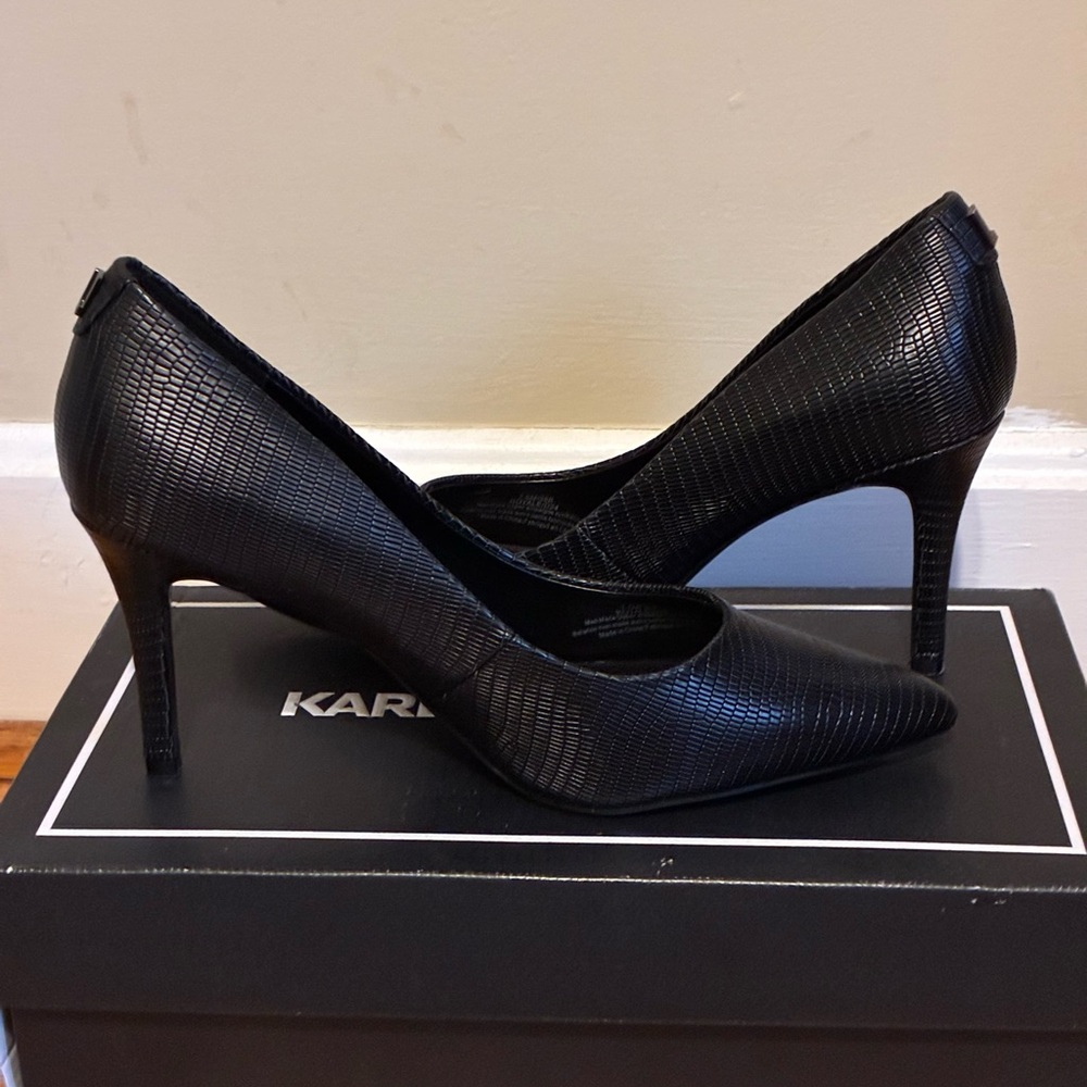 Karl Lagerfeld Royale Black Heels
